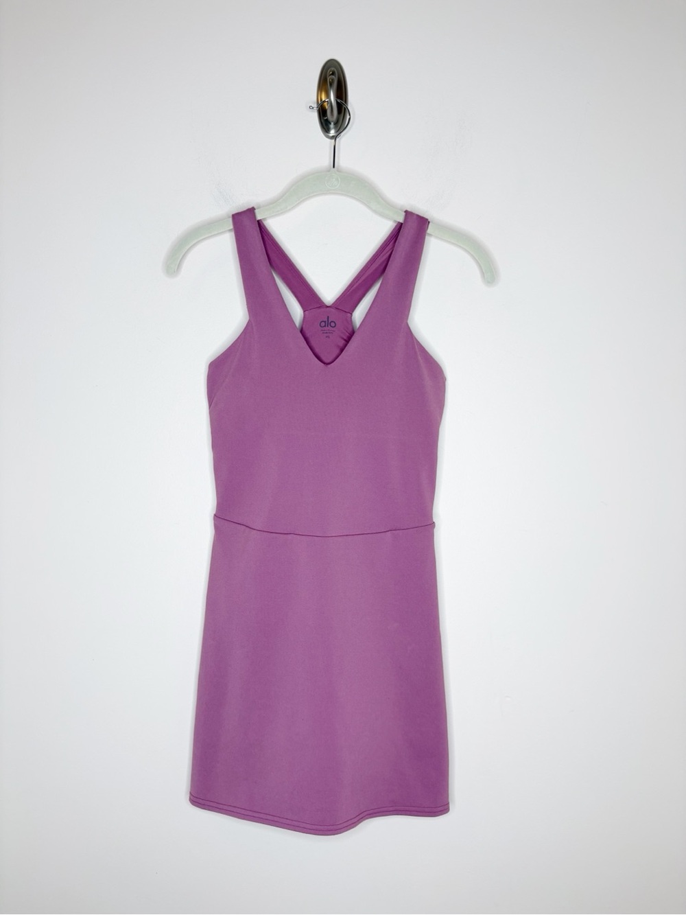 Alo Yoga Airbrush Real Tennis Dress Soft Mulberry Size XS - Picture 2 of 7